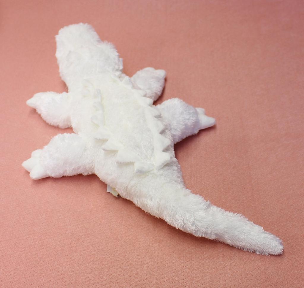 Fluffy Crocodile Large White