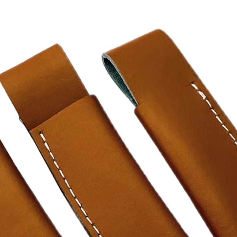 Compact Leather Knife Case with Two Compartments Leather Sheath Knife Pouches Must Have Tool for Outdoor Activities