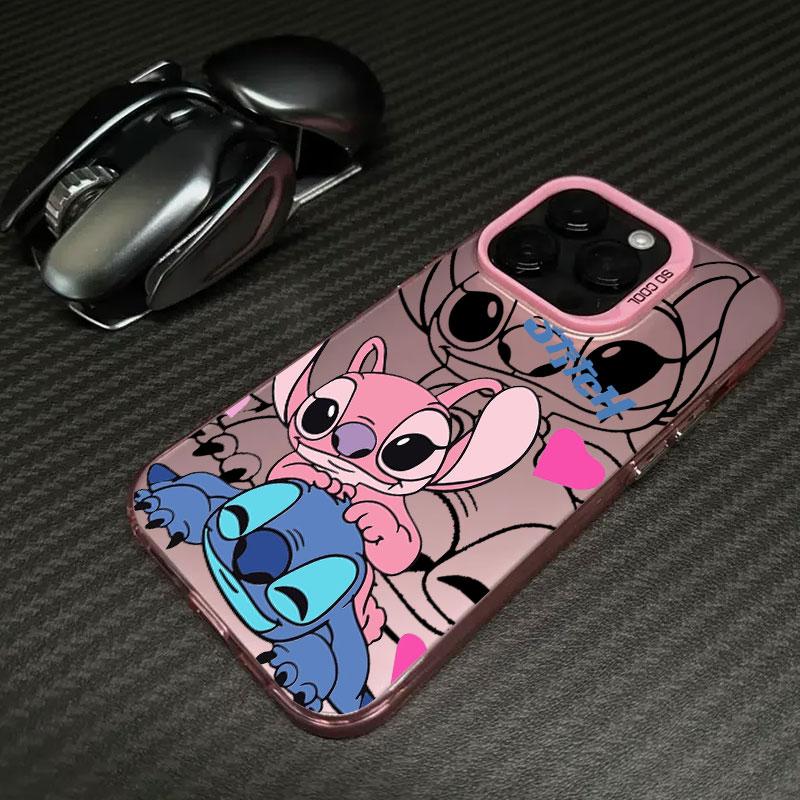 Lilo Stitch Cartoon Phone Case For iPhone 11 12 13 14 15 16 17 Pro Max 16e 17E 17 Air Plus 13 Mini Shockproof Fundas Back Cover