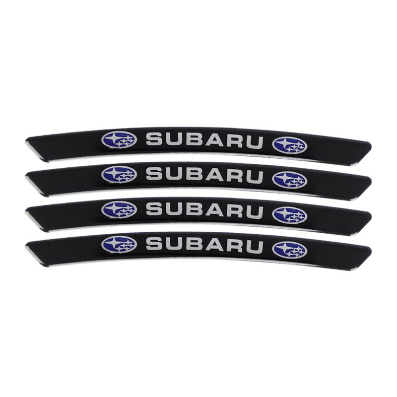Car Wheel Hub Rim Badge Stickers Decals Decoration For Subaru STI Forester Impreza Legacy Outback XV BRZ WRX Tribeca oi3