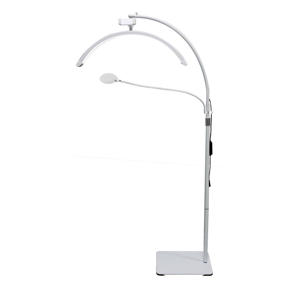 24" Gold Curved Eyelash Extension Lamp - Half Moon U-Shaped for Manicure, Eyebrow, Tattoo & Microblading.