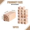 2026 New 18 Pcs Clay Modeling Pattern Stamp Kit, Wooden Clay Pottery Stamps Pottery Tool Wood Block Stamp, Pottery Tools Set