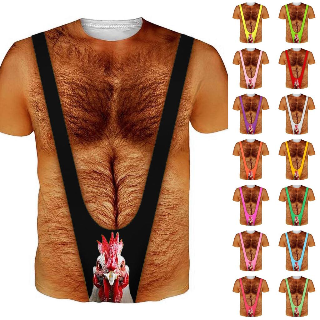 Men's Loose Fit Short Sleeve T-Shirt with Printed Graphic Design Casual Comfortable Lightweight Top for Everyday Wear