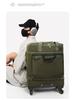 Men's Portable Foldable Travel Luggage with Wheels - Ideal for One-Day Trips