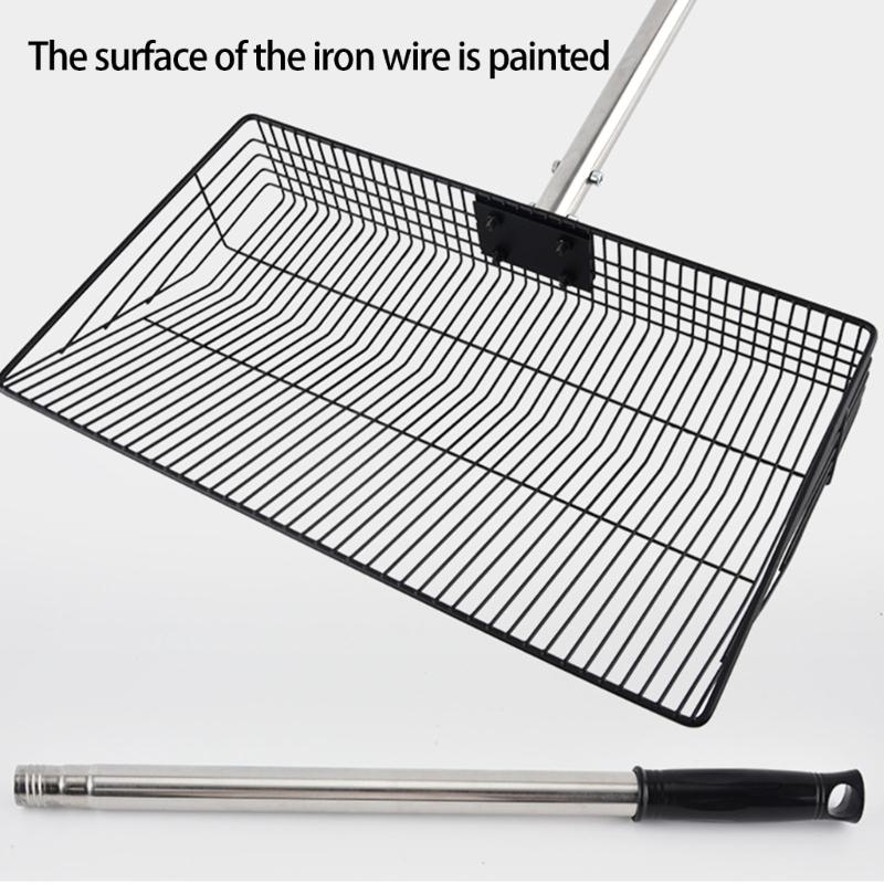 Große Hühnerkot-Schaufeln Metallschaufeln Für Geflügelstreuwanne Hohlkot-Sieb Tiefe Schaufel Einstreuwanne Reiniger