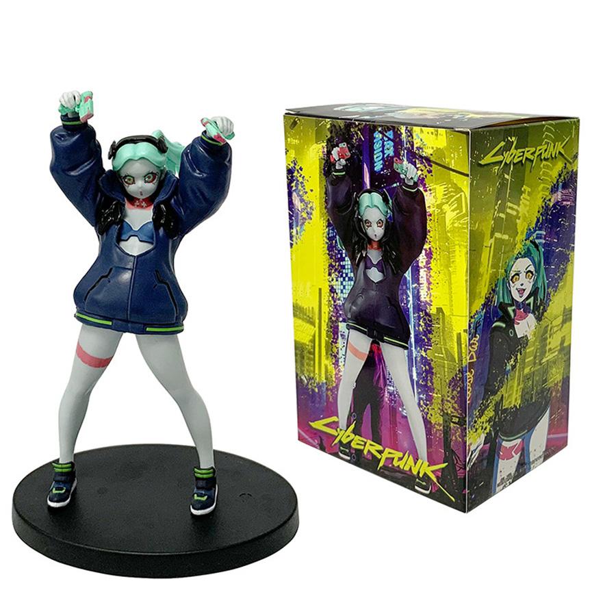Cyberpunk 17cm Edgerunners Anime Figure Super Hacker Lucy Action Figure Street Man David Figurine PVC Adult Collection Model Toy
