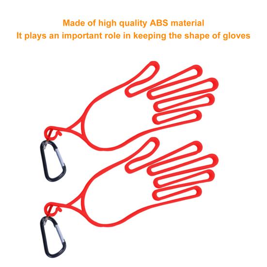 ABS Golfhandschuhhalter Handförmig Hochfest Golfhandschuhständer mit Karabiner