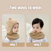 Baby Hat Scarf set Toddler Polar Fleece Warm Hats Winter Infant Ear Protection Hats for Cold Weather Kids Balaclava Beanie Caps