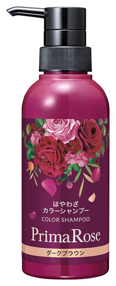 

Prima Rose Hayawaza Color Шампунь 300 мл Седые волосы Элегантная роза Седые волосы и Сделано Сияющим Z22K005 (Темно коричневый) / [5-в-1 / Уход] аромат.