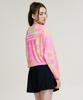 Leijibi [Set] Cotton Candy String Women'S Long Sleeve Rash Guard + Wrap Skirt Set (2 Colors)