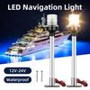 6 Inch 8 Inch LED Navigation Light 12V-24V Rain Proof Marine Boat Light Stainless Steel Base Light Transparent Lamp Shade Lamp