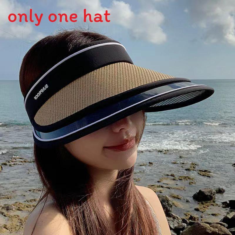

Summer Raffia Straw Sun Hat With Wide Brim Uv Protection For Outdoor Sunshade хакі