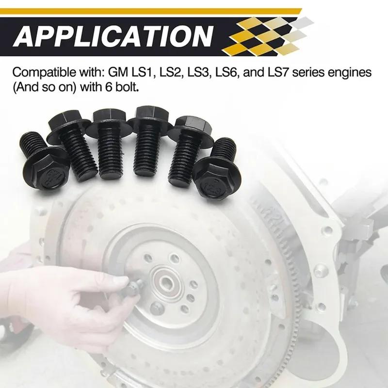 12.9 LS Transmission Flywheel Bolts Set Flexplate Kit 551926, 11569956 for LS Engines LS1 LS2 LS3 LS6 LS7 4.8 5.3 6.0