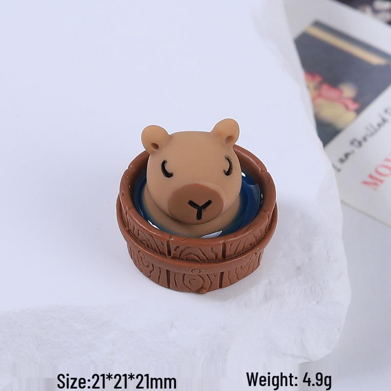 Luminous Three-Dimensional Resin Clog Buttons & Hair Clip Decorations with Cream Glue