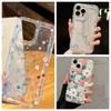 Transparent Phone Case with Colorful Summer Flowers for iPhone 16 Pro Max 15 14 13 11 12 16e 7 8 Plus XS Fall Protection Cover