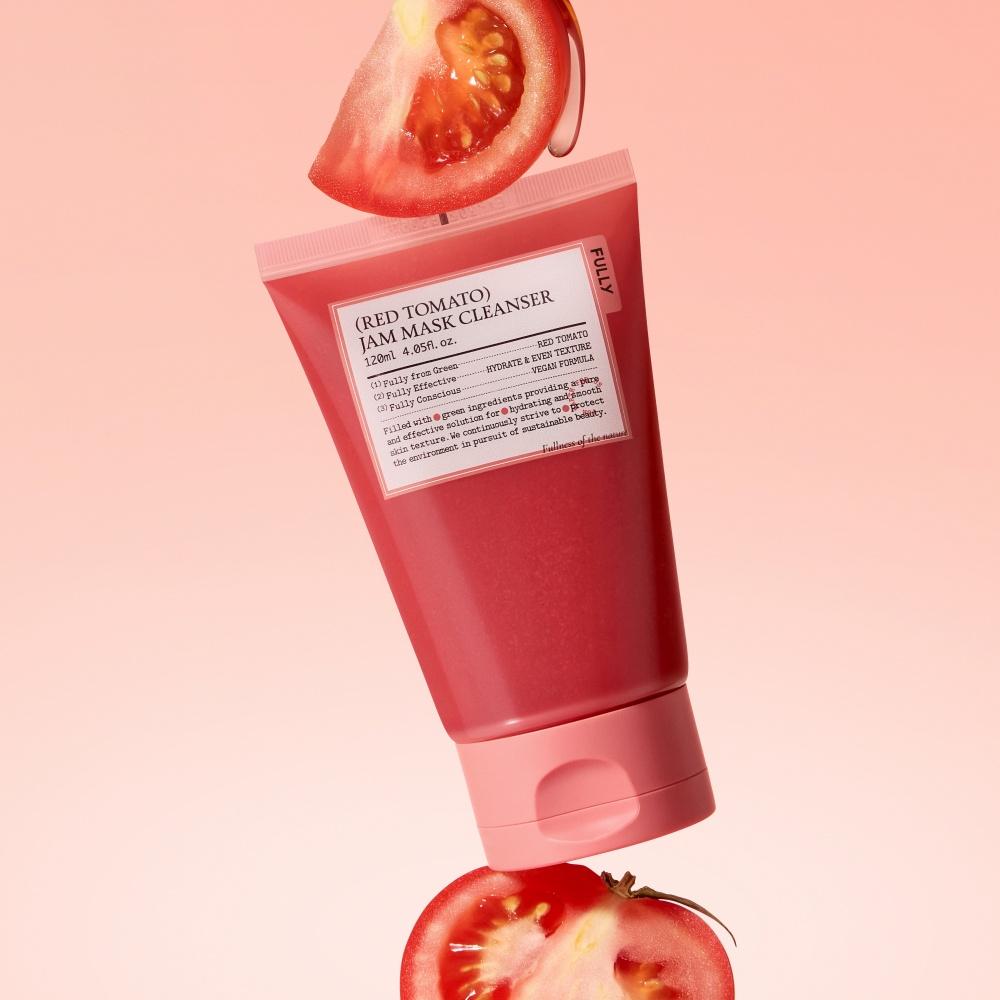 FULLY Red Tomato Jam Pack Cleanser 120ml – Skin Revitalising, Antioxidant Care, Korean