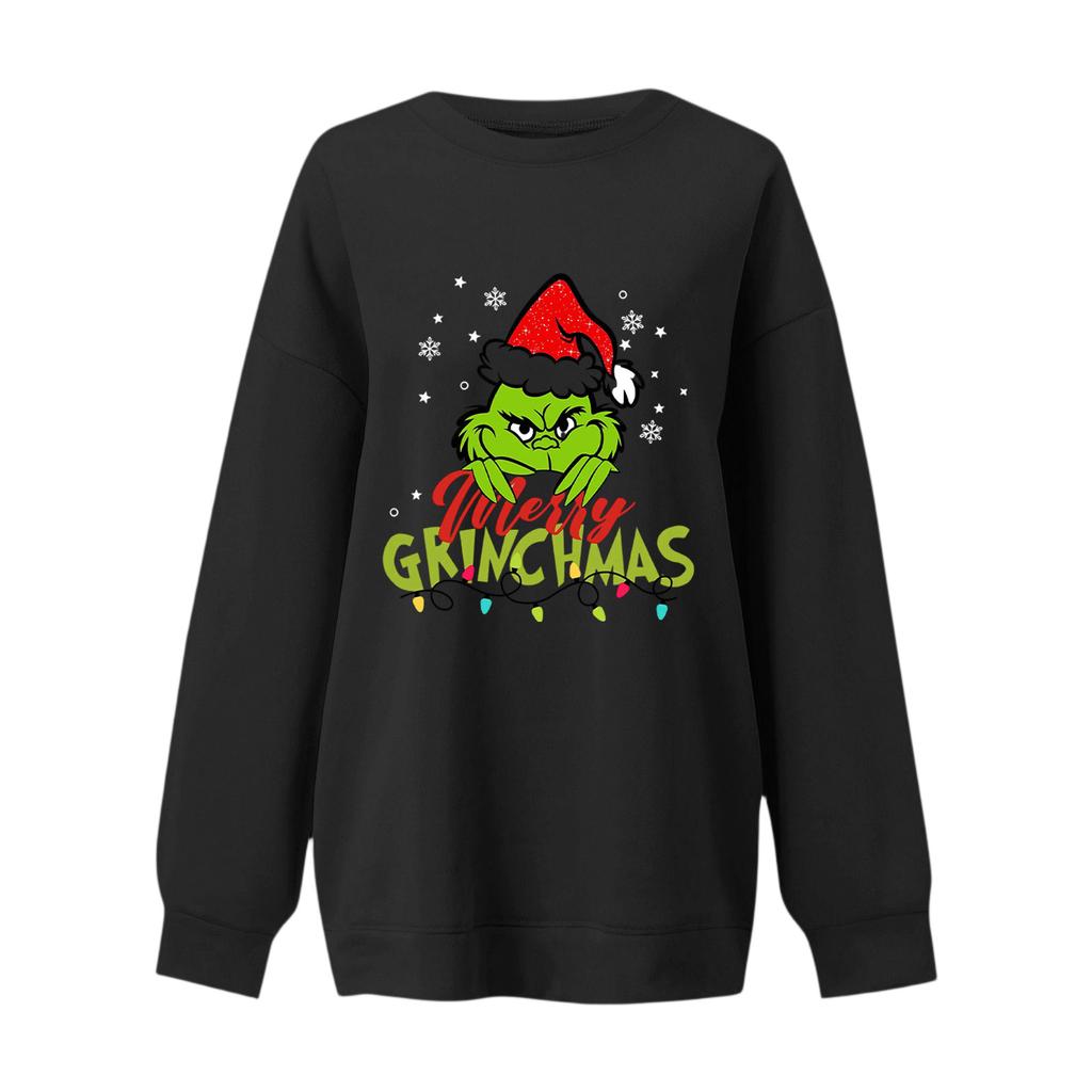 Crewneck Sweatshirt For Women Fall Graphic Sweatshirts Vacation Long Sleeve Drop Shoulder Pullover