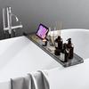 Influencer Acrylic Bathtub Organizer: Luxury Bath Tray & Storage Shelf