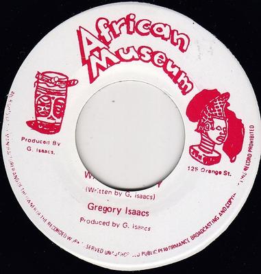 7inch Record GREGORY ISAACS  Wailing Rudie AM34 African Museum 2006 UK Reggae Ska  Dub Used