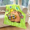 Mehrgrößen-Karikatur-Capybaras-Druck Warme und bequeme Decken für Erwachsene und Kinder Luxuriöse Geschenke für Zuhause, Reise, Camping