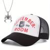 2pcs Men's Women's Hip-hop Cap Fashion Casual Cotton Hat Scorpion Pendant Necklace Set Couples Outdoor Sports with Sunshade Sun Duck Tongue Cap