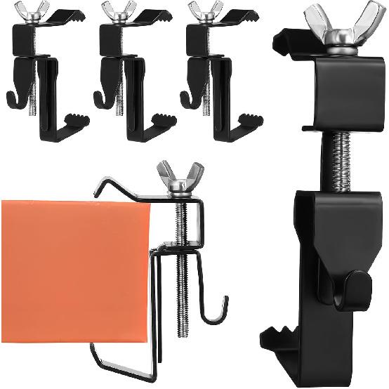 Gadpiparty 6pcs Brick Hanger, Brick Wall Clips, Hand Twist Brick Wall Clips, Adjustable Brick Wall Hanging Clips, No Drill Brick Hangers, for Hanging