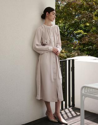 G Mar Round Neck Long Dress Indy Pink