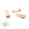 Men'S Brass Metal Retro Business Wallet Gift Money Clip Credit Card Holder