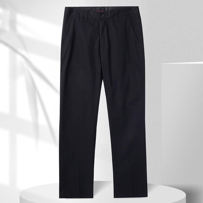 

SNOWFLYING Men s 100% Cotton Thin Breathable Business Casual Pants 29