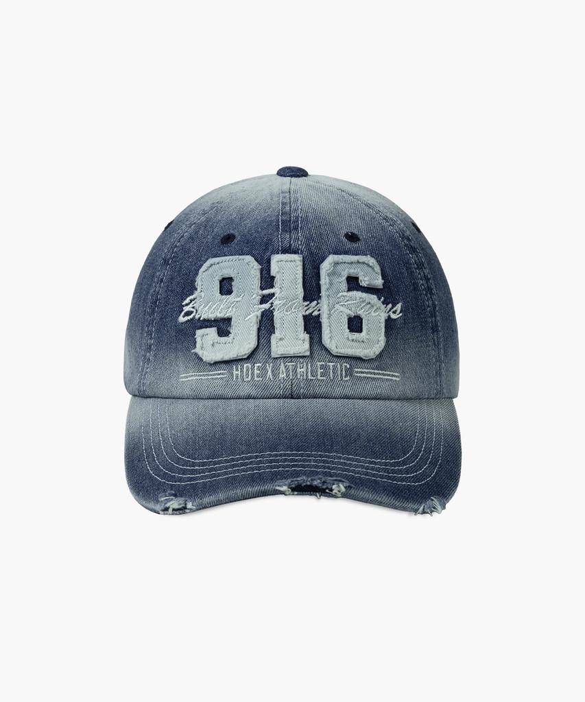 HDEX 916 Denim Washed Ball Cap (Blue)
