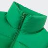 Adidas Originals Short Down Puffer Jacket Three Stripe Logo Sports Long Sleeve Bread Down Jacket Women Jacket Green JE6042