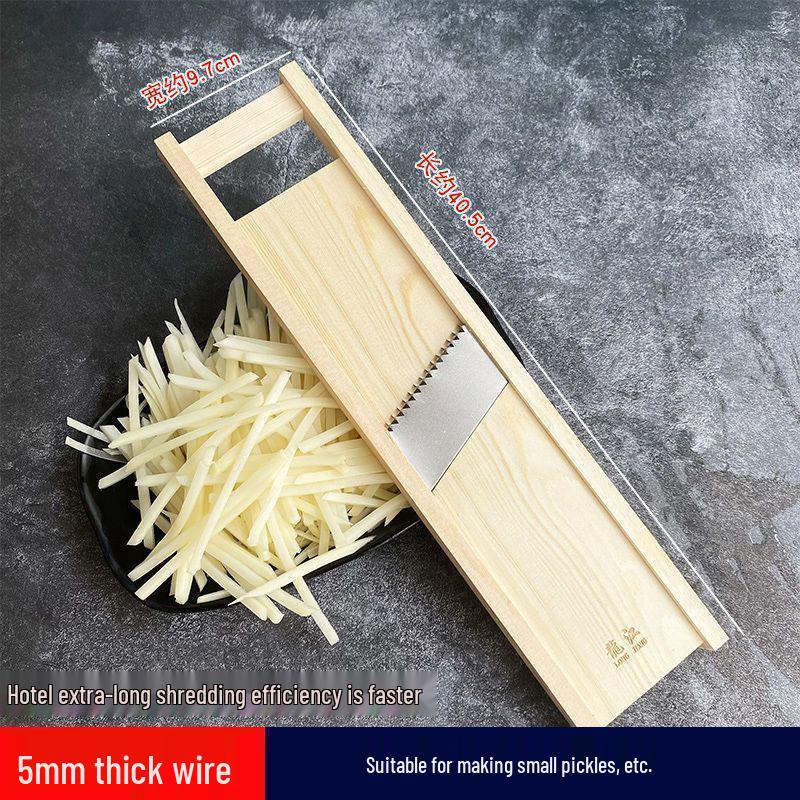 Rallador de Papa y Verdura Grueso Longjiang 5: Pelador y Cortador de Madera