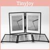 5 And 7 Inch Double Sided Transparent Fold Dual Photo Frame For Bedroom Art And Gift Presentations