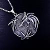Viking Wolf Head Demon Hunter Titanium Steel Pendant Men's European and  Pendant Pendant Necklace