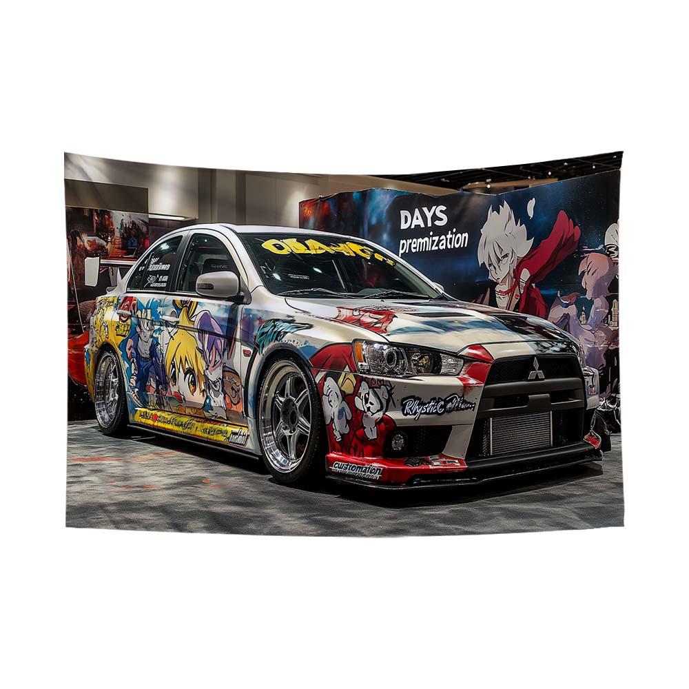 Fluorescent Festival Atmosphere Wall Hanging - Artistic Decoration Cloth