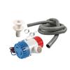 090E 5Piece Bilge Pipe 1100GPH Electric 12V PVC Hose Clamp Thru Hull Fitting
