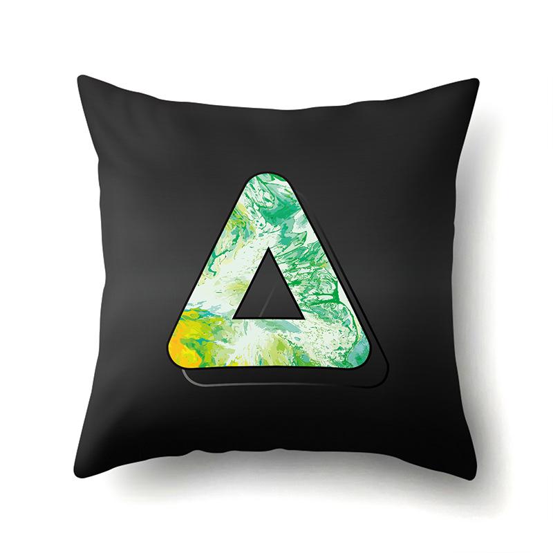 

Полиэстеровая наволочка 3D Трехмерный эффект Набор подушек Декоративная печать Наволочка с 26 английскими буквами No pillow core