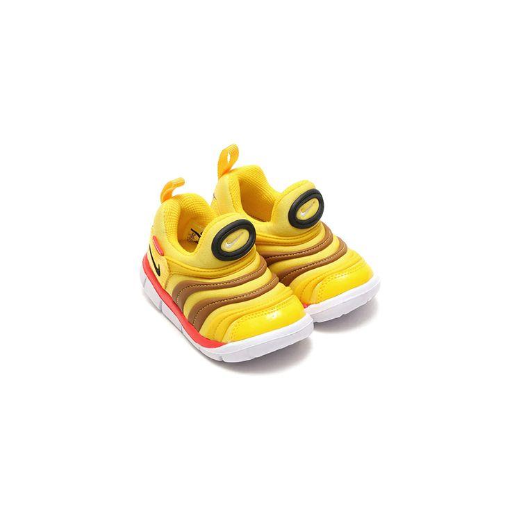 Nike Dynamo Free SE Non-Slip Shock Absorption Rebound Low-Top Walking Shoes Baby Shoes Yellow 343938-703