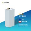 ASGOFT DIY 14.3/16kWh 48V/51.2V 16S 200A Stocare Energie Acasă Prismatic Metalic BMS Stackabil Litiu Lifepo4 Cutie Baterie Kit Alb