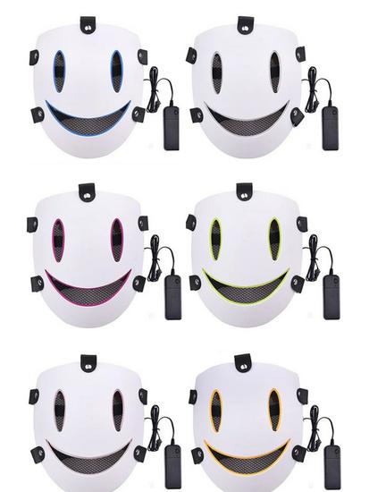 White Sky Invasion Anime Killer Leuchtende Gesichtslose Maske