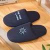 Home silent slippers women's autumn and winter indoor non-slip silent floor couple simple warm cotton slippers men