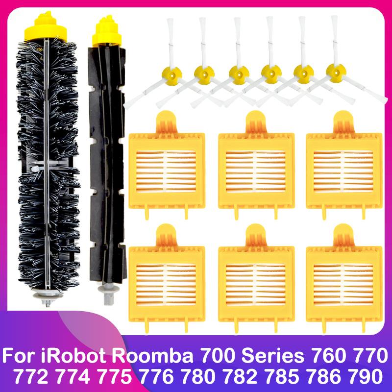 Fit For iRobot Roomba 700 Series 770 780 790 772 774 775 776 760 782 785 786 Main Side Brush Hepa Filter Wheel Accessories Spare