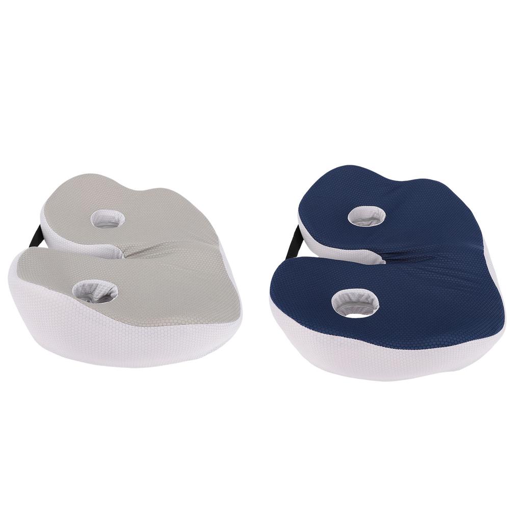 Seat Cushion Chair Memory Foam Support Breathable Detachable Ergonomic Pad for Students