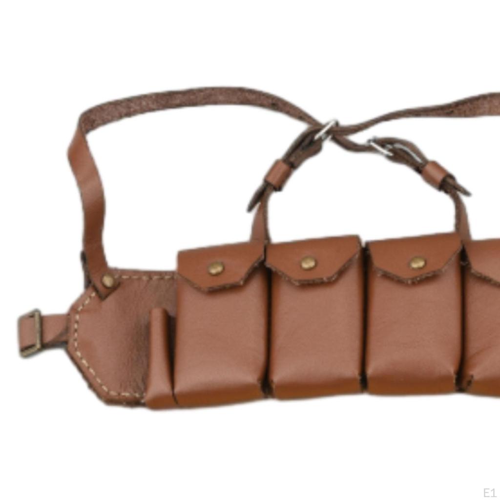 Geantă de depozitare pentru agățat pentru piept la scară 1/6, ham pentru vestă de vânătoare, cu 4 buzunare, pentru accesorii de 12 inchi