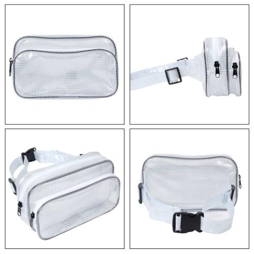 NOTAG Transparent Waist Bag, Engineer Bag, PVC Pouch, Clean Bag, Anti-Static, Waterproof, Durable, Wide Gusset, Tool Bag, Clean Room, See-Through, Wor