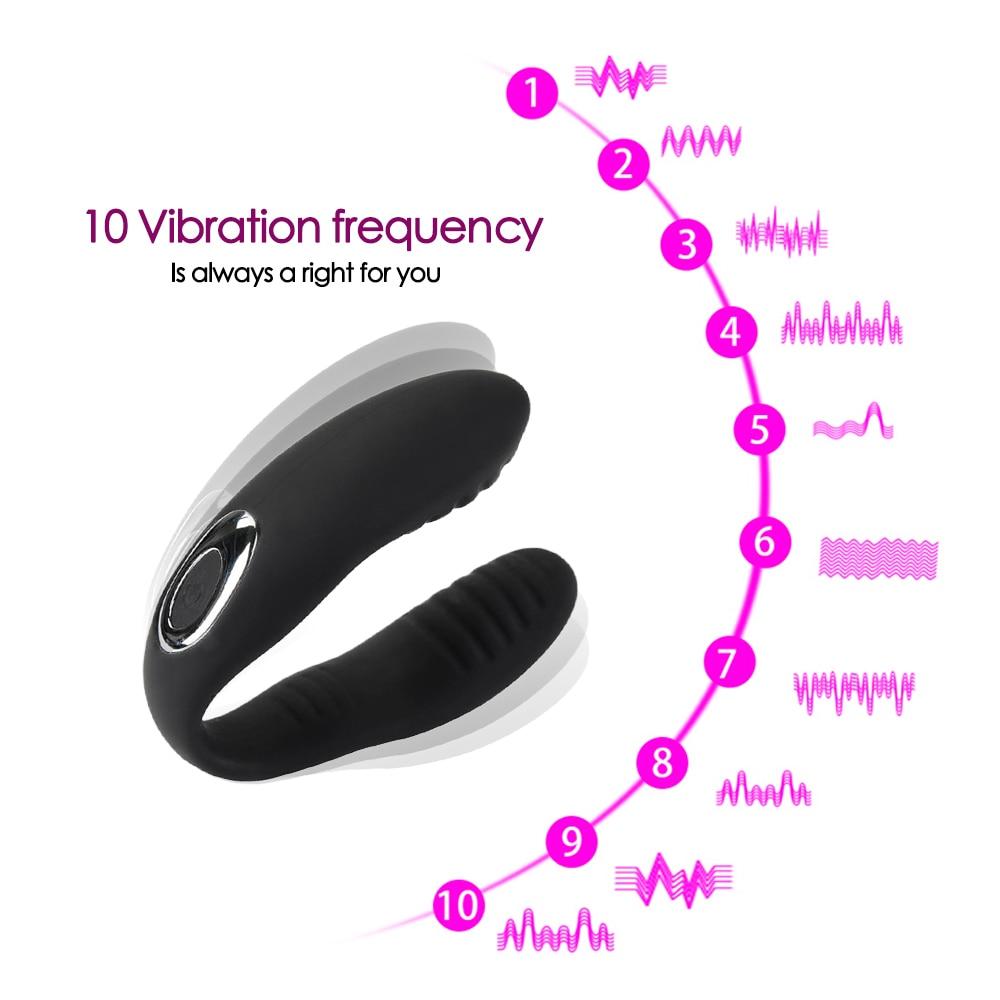 10 Speed Wearable Couples  G Spot Clitoris Sex Toy Black Purple G Spot S