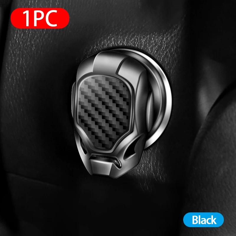 

Universal Car Engine Button Cover Engine Ignition Start Stop Switch Decorative Push Button Cover Flip Up Lid Car Styling чёрный