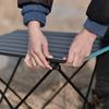 Portable Folding Aluminum Camping Table - Multi-purpose for Picnic, BBQ, and Outdoor Activities.