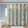 Reusable Shower Curtain With Hooks Mildew Proof For Bathtub And Shower Enclosures