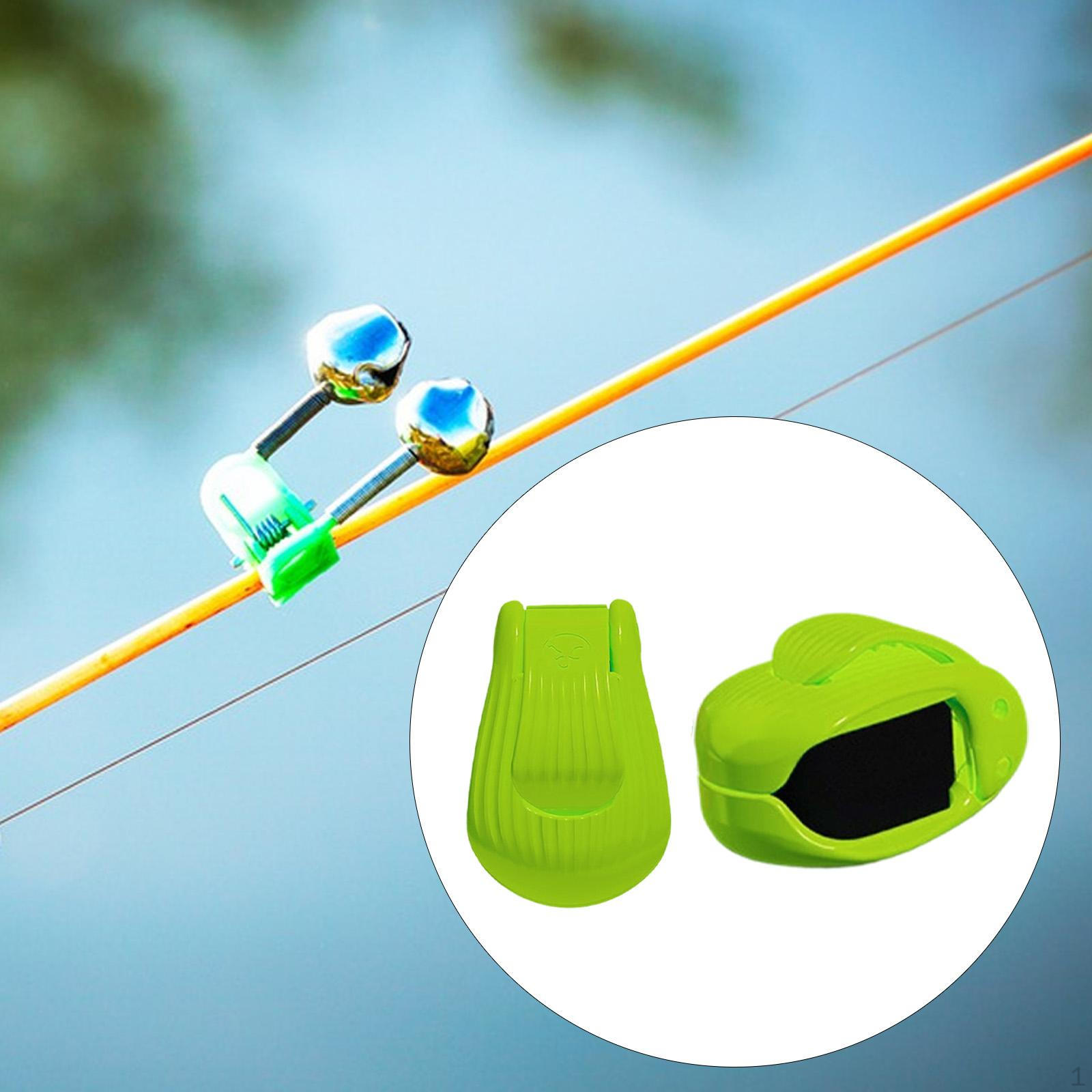 

2 Ремня-держателя для удочек, обертывающие снаряжение, уровни регулировки, 4,5 х 3 см, клипсы, для зелёный